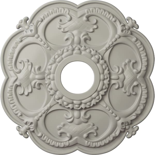 Ekena Millwork Rotherham Ceiling Medallion (Fits Canopies up to 3 1/2"), 18"OD x 3 1/2"ID x 1 1/2"P, Pot of Cream CM17ROPCF - main